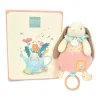 Boite à musique rose LAPIN CIBOULETTE - 20 cm
