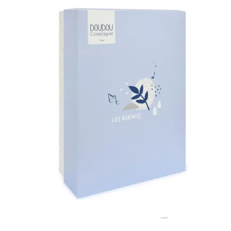 Boite a musique bebe - Elephant bleu - 20 cm