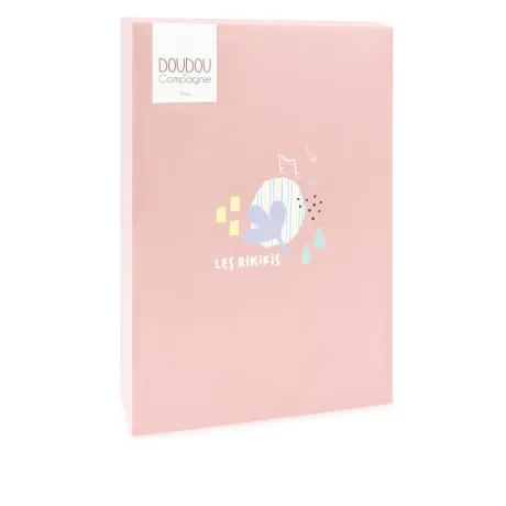 Boite a musique bebe - Girafe rose - 20 cm
