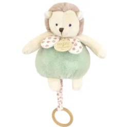 Boite a musique bebe - Hérisson vert - 20 cm