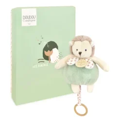 Boite a musique bebe - Hérisson vert - 20 cm