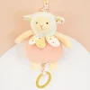Boite a musique bebe - Mouton orange clair - 20 cm