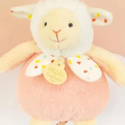 Boite a musique bebe - Mouton orange clair - 20 cm