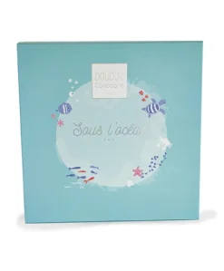 Cape de bain bébé poisson vert - 80 x 80 cm