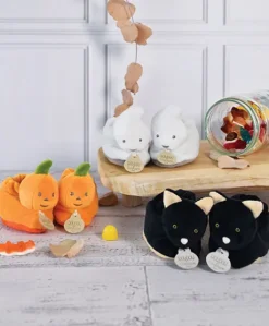 Chaussons bébé Chat noir - 0-6 mois
