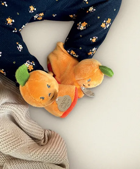 Chaussons bébé citrouilles - 0-6 mois