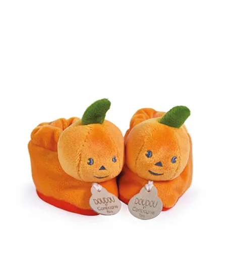 Chaussons bébé citrouilles - 0-6 mois