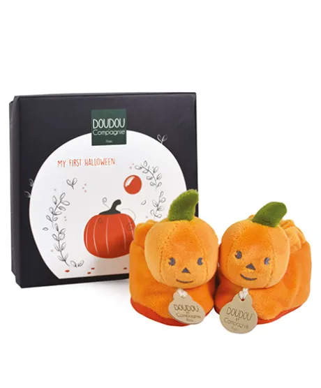Chaussons bébé citrouilles - 0-6 mois