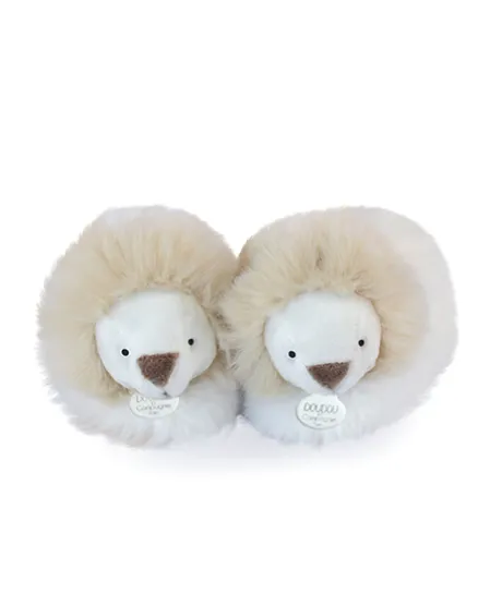 Chaussons bébé en peluche Lion - Unicef - 0-6 mois