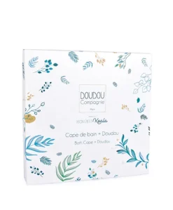 Coffret cadeau cape de bain et Doudou Yoca le koala - 80 x 80 cm
