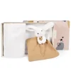 Coffret cadeau naissance plaid et Doudou Lapin Happy Wild - 70 x 100 cm