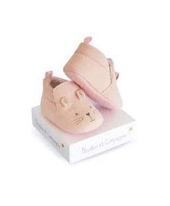 Coffret chaussons Bébé roses - 0/6  mois