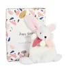 Coffret Mini Doudou Lapin Vieux rose - Happy Boho - 17 cm