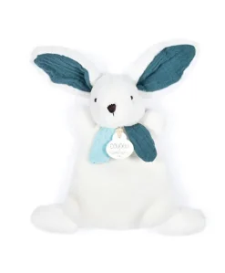 Coffret Mini Doudou Lapin bleu - Happy Pop - 17 cm