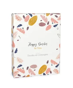 Coffret Mini Doudou Lapin Vieux rose - Happy Boho - 17 cm
