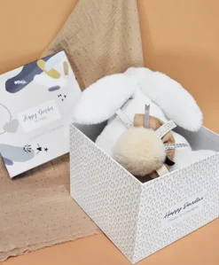 Coffret Pantin Lapin beige - Happy Wild - 25 cm