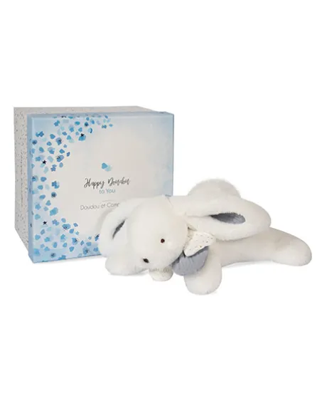 Coffret Pantin Lapin bleu - Happy Glossy - 25 cm