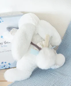 Coffret Pantin Lapin bleu - Happy Glossy - 25 cm
