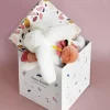Coffret Pantin Lapin Vieux rose - Happy Boho - 25 cm