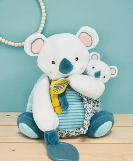 Coffret peluche d'activités Yoca le koala et son bébé - 25 cm