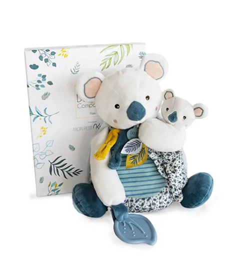 Coffret peluche d'activités Yoca le koala et son bébé - 25 cm