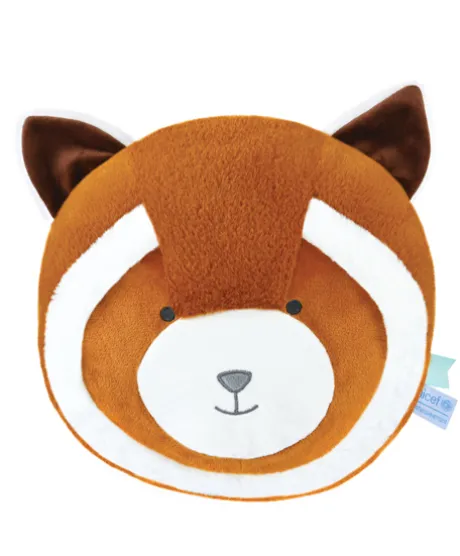 Coussin bebe Panda roux - 30 cm