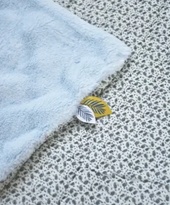 Couverture bébé plaid Douceur Yoca le koala - Bleu - 70 x 100 cm