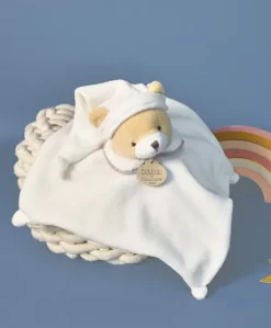 Doudou 202 - L'Original ! - Doudou plat Ours gris - 25 cm