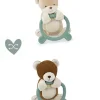 Doudou anneau de dentition - Hochet - HOULAHOP - Vert d'eau