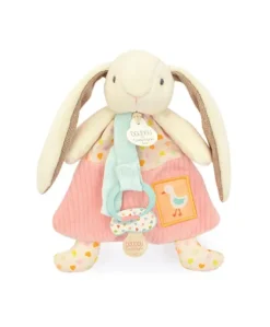 Doudou attache-sucette - LAPIN CIBOULETTE - 19  cm