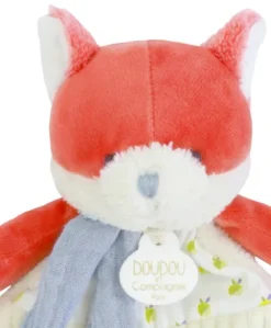 Doudou attache-sucette Renard Romarin - 19 cm