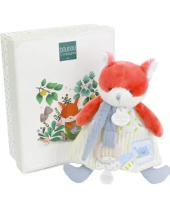 Doudou attache-sucette Renard Romarin - 19 cm
