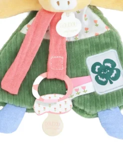 Doudou attache-sucette Vache Anette - 19 cm
