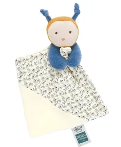 Doudou bébé abeille Pollen en coton BIO - 20 cm - modèle aléatoire