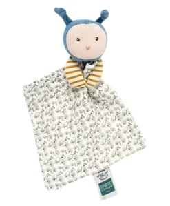 Doudou bébé abeille Pollen en coton BIO - 20 cm - modèle aléatoire