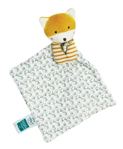 Doudou bébé renard en coton BIO - 20 cm - modèle aléatoire