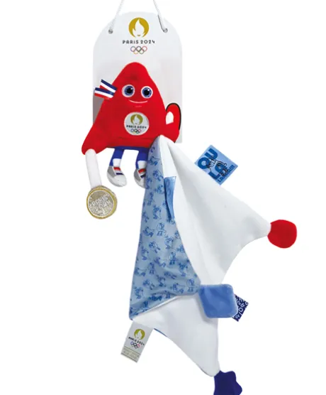 Doudou Bebe Champion - Peluche mascotte Paris 2024 - 22 cm