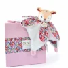 Doudou FAON blanc avec pétales - BOH'AIME -