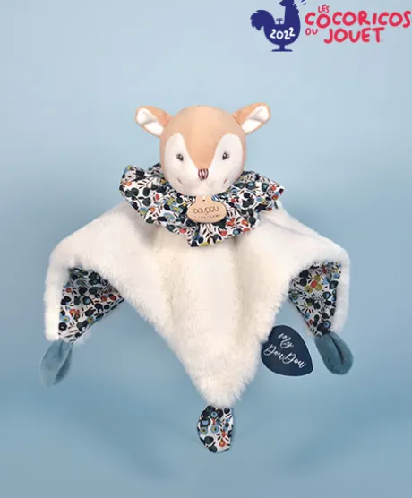 Doudou Faon marron - Cocon - Balle d'éveil - 3 EN 1