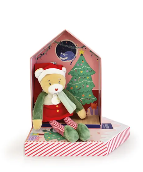 Doudou Farceur & sa maisonnette - Cannelle Lutin Farceur 27 cm