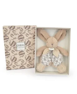 DOUDOU® lapin beige - Doudou plat - 18 cm