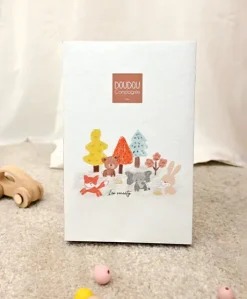 Doudou Lapin beige avec mouchoir - Sweety - 25 cm