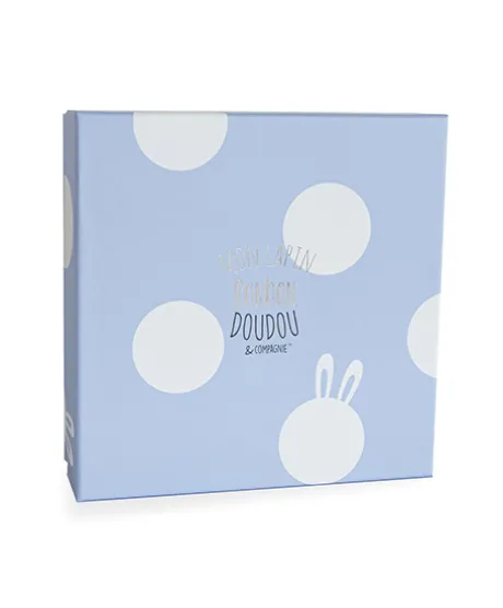 Doudou Lapin Bonbon Bleu - 26 cm