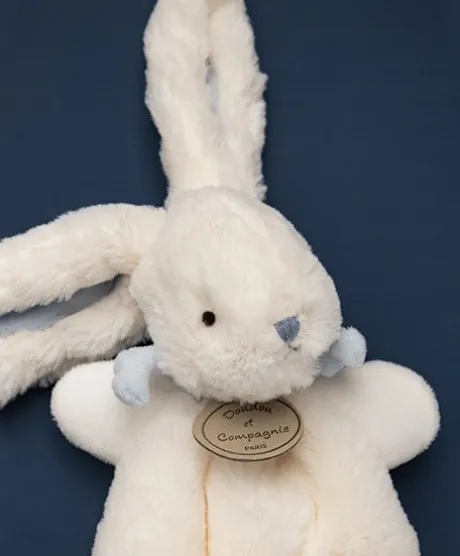 Doudou Lapin Bonbon Bleu - 26 cm
