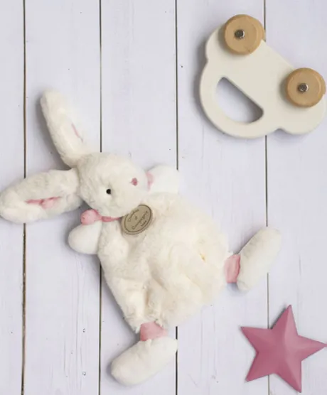 Doudou Lapin Bonbon Rose - 26 cm