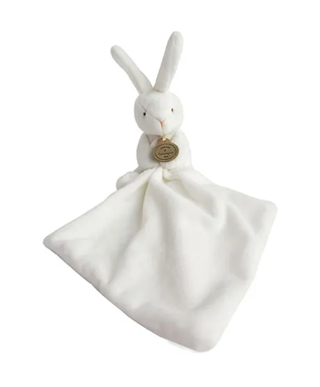 Doudou lapin mouchoir - 10 cm - Boite fleur
