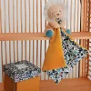 Doudou LION  jaune avec mouchoir - BOH'AIME -