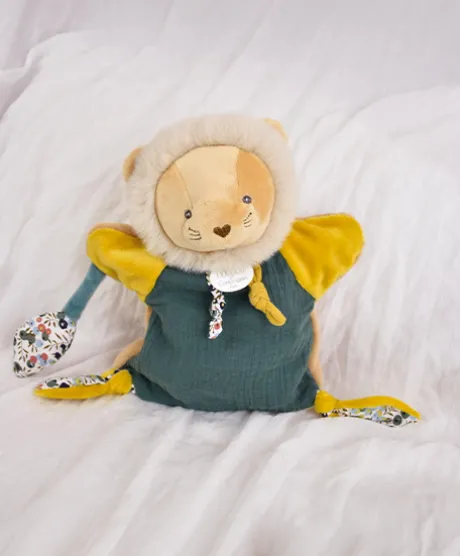 Doudou Marionnette Lion - 25 cm- Bohaime