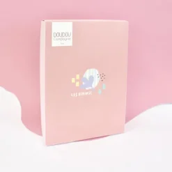Doudou mouchoir Girafe rose - 11 cm