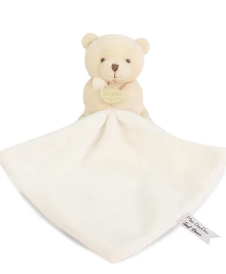 Doudou mouchoir- Mon petit ourson - Beige - 10 cm